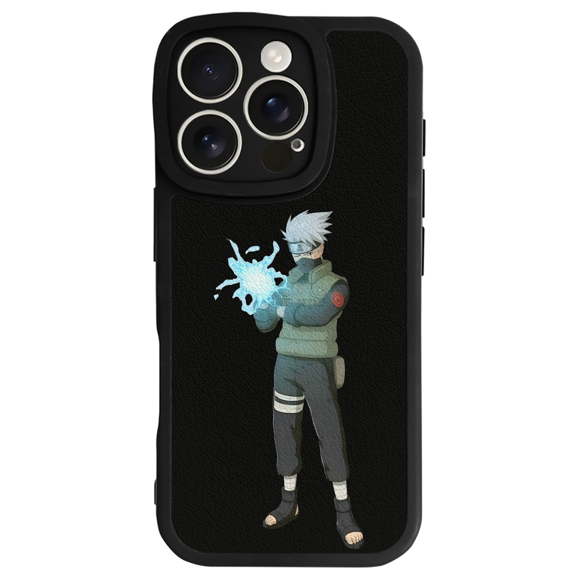 （画像用） NARUTO -ナルト- はたけ カカシ Hatake Kakashi 【iPhone 16シリーズ対応】シリコンスマホケース（レザー調） 材質：シリコン